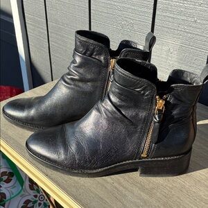 Cole Haan Black Leather Boots